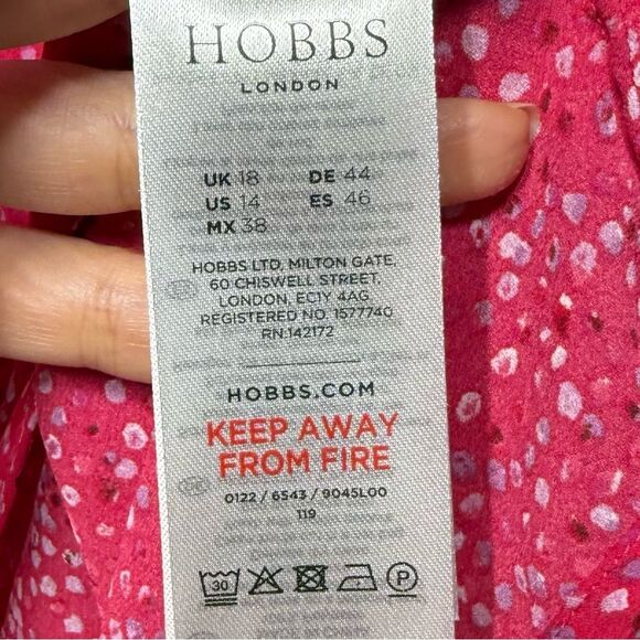 HOBBS Jonie Spot Print Blouse 14 NWOT - Picture 4 of 15